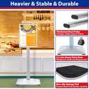 Sign Stand 8.5x11inch Pedestal Sign Holder Poster Stand 3Packs Adjustable Floor Standing Sign Holder with Heavy Duty Display Stand for Indoor Outdoor Business Store Sign Holders(Silver)