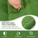 FNARMW Camping Sleeping Pad, Extra Thick 5 Inch Camping Mat with Pillow Built-in Foot Pump Inflatable Sleeping Pads Compact for Camping Backpacking Hiking Traveling TentGreen
