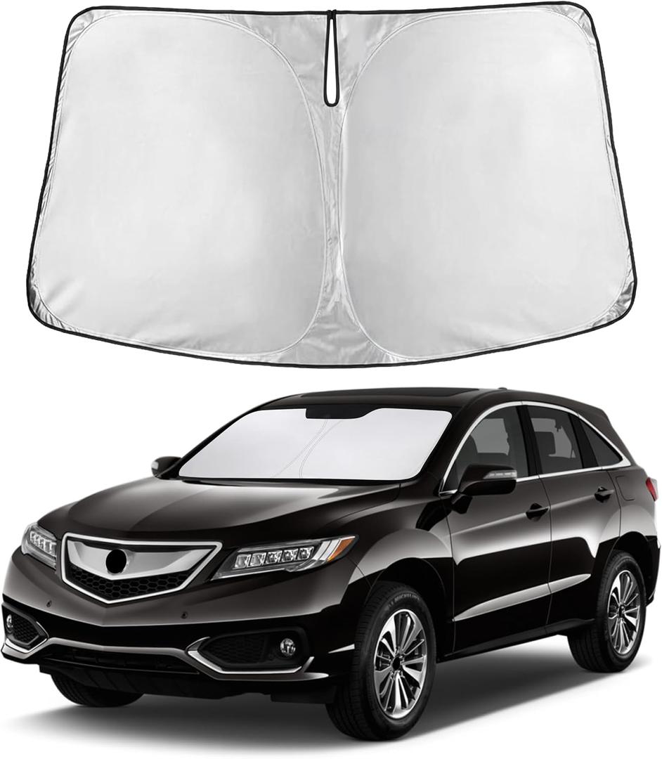 EcoNour Windshield Sunshade Compatible for Acura RDX 2013-2016 2017 2018, Sun Visor for Front Windshield & Window Sun Shade Cover, UV Heat Blocker & Protector, Car Accessories