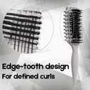 Curly Hair Brush Candybrush Curl Defining Brush for Detangling Shaping and Defining Curls for Women, Men, Wet & Dry Hair (Beige)