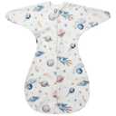 ZIGJOY Shark-Fin Swaddles for Newborns - 1.0 Tog Baby Sleep Sack Soft Cotton Swaddle Wearable Blanket with 2-Way Zipper