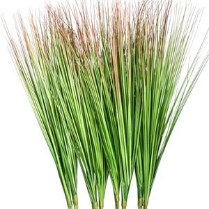 BohoSM 8 Bundles Artificial Plants Onion Grass 27" Wheat Grass Greenery Faux Fake Shrubs Plant