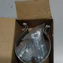 3 inch Exhaust Clamps, ID 3" Exhaust Lap Joint Butt Clamps, T304 Stainless Steel Band Clamp w/High Grade Bolts (2 Pieces)