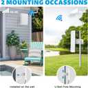 Maswell 4G 5G Directional 2X2 MIMO Antenna Outdoor, High Gain 10dBi, 700-3800MHz Cellular Signal Enhancer with 10km Range, SMA-Male LMR240 Equivalent Cables & TS9/RP-SMA