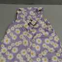 Toddler Baby Girl Sunflower Print Overalls Shorts with Pocket Suspender Trousers Cute Summer Clothing Outfit (5-6 Years, Daisy-purple)