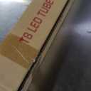 JESLED 8FT LED LED Shop Lights 10-Pack - 100W 15000LM 6500K Cool White - V-Shape Linkable T8 Tubes for Garage & Warehouse - Plug & Play Clear Cover High Output Lighting