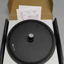 NearMoon Rain Shower Head, Ultra-Thin Design-Pressure Boosting, Awesome Some Experience, High Flow Stainless Steel Rainfall Head (10 Inch, Matte Black)