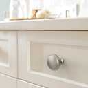 2 x Amerock Farewind 1-1/4 inch (32 mm) Diameter Satin Nickel Cabinet Knob, BP37800G10