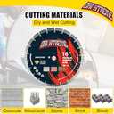 16 Inch Diamond Concrete Saw Blade, Segmented General Purpose Blade Dry/Wet Cutting Concrete, Reinforced Concrete, Masonry, Brick, Block,1"-20mm Arbor