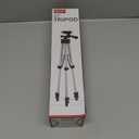 GPX 42 Inch Extending Tripod, Pan and Tilt Head, Carry Pouch, Silver (TPD427S)