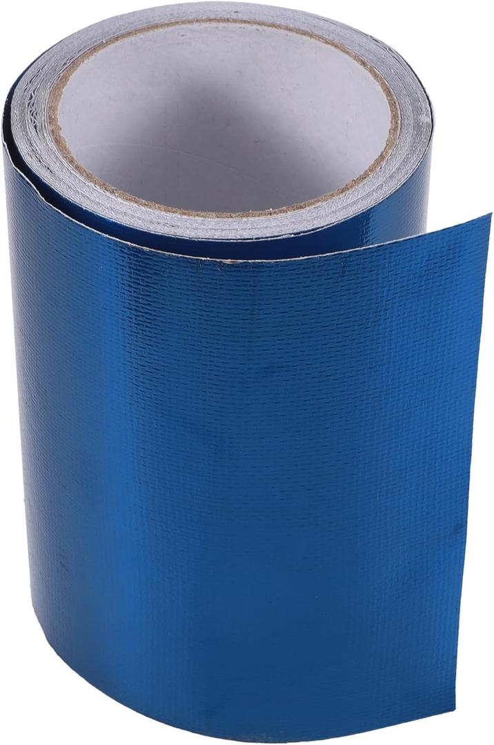 Truck RV Car Tape 5.91"x24.61ft Self-Adhesive | Fiberglass Leak-Proof Tent Awning Tape Tarpaulin Repair Tape Blue 1pcs