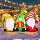 KOOY 6FT Christmas Inflatables Outdoor Decorations Inflatable Christmas Gnomes Blow up Yard Decorations Built in LED Lights for Xmas New Year Party Lawn Holiday Winter Xmas Decor