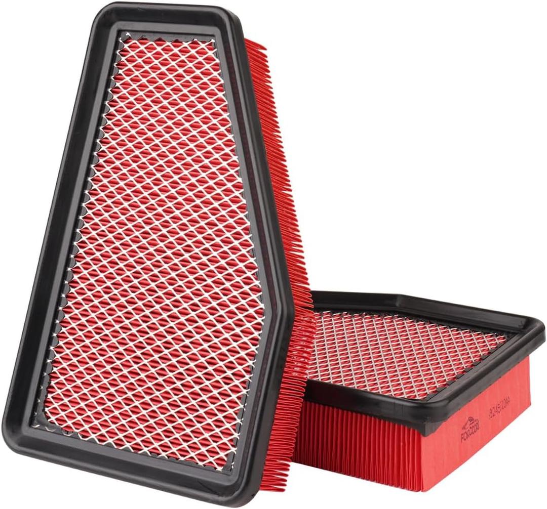 2-Pack Engine Air Filter Fits for 2023 2022 2021 2020 2019 Jeep Cherokee 2.4L/3.2L Air Filter Replacement 6824531AA Car Accessories (Not Fit for Grand Cherokee)