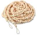 Christmas Wood Bead Garland Rustic Christmas Wooden Beads Decorative Tree Wooden Beaded Garland Decor Farmhouse Boho Ornaments for Xmas Decoration Supplies(Wood Color)