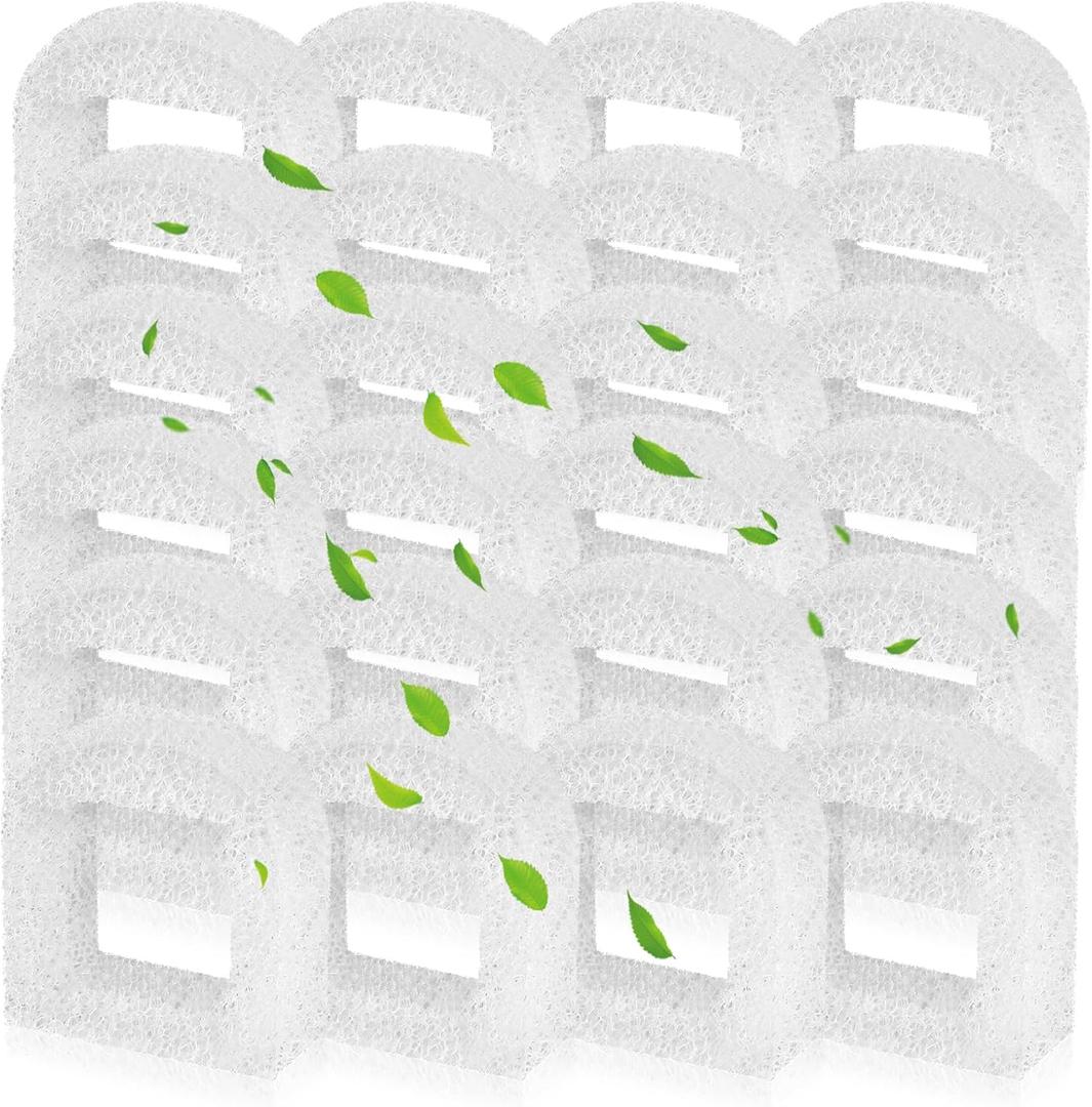 Cat Water Fountain Filters, 24 Pack Pet Fountain Replacement Foam Sponge Pre-Filters Fit for Multiple Ceramic and Stainless Steel Pet Fountains