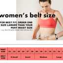 Earnda Women's Faux Leather Chic Belt for Ladies Jeans (Medium: fits waist from 29"-32", B_black&brown)