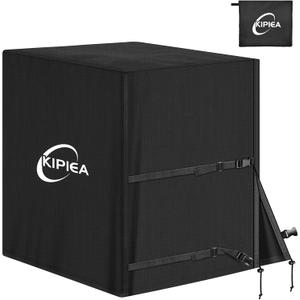 Kipiea Heavy Duty Air Conditioner Cover for Outside Units, Windproof, Anti-UV, Tear & Fade Resistant AC Cover for Winter (30" W x 30" D x 32" H)