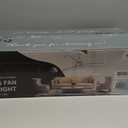 60" Large Ceiling Fan with Remote, Outdoor Flush Mount Low Profile Ceiling Fan for Patios Bedroom Kitchen Living Room, 3 Wooden Blades, 6 Speeds, Quiet Reversible Motor, No Light