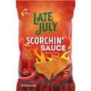 Late July Snacks, Scorchin' Sauce Corn Tortilla Chips, 7.8 Oz. Bag (EXP 01/24/26)