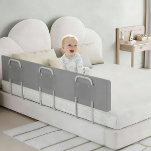 Baby Bed Bumpers for Toddlers Kids Bed,Baby Foam Bed Rail Guard for Elderly Adults,70.8inch Foam Padded Side RailSoft Safety Guard Rail for Kids,Side Rail for Queen King Twin Full Size