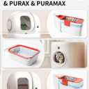 PETKIT PuraX PuraMax Replaced Waste Bags-5 Rolls, Portable Cat Litter Waste Receptacles Bags for Self-Cleaning Cat Litter Box