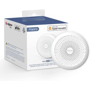 Aqara Hub M1S Gen 2, Smart Home Bridge for Alarm System (2.4 GHz Wi-Fi Required, Not Support Wi-Fi 6), Remote Monitor and Control, Home Automation, Supports Apple HomeKit, Alexa, Google and IFTTT