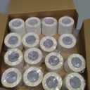 SUPVAN T50M Series Label Maker Tape, Pack of 16 Rolls 1.57'' × 1.18'' (40mm × 30mm) 250 Labels/Roll Genuine Laminated Thermal Label Tape, Waterproof Oilproof Highly Adhesive Auto Detect Labels, White