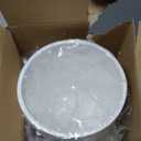 Matte White Round Compact Trash Can Mini, 2 Gallons / 7.5L Garbage Bin, Tiny Wastebasket for Bathrooms, Office, Under Desk, Bedroom, Laundry Room, Kitchen, Kids Room, and Dorm