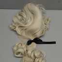 Linfairy Washington Lawyer Curly Wig Colonial Light Blonde Costume Powdered 18th Century Cosplay Wigs (adult)