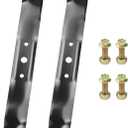 2 Pack GX20249 Mower Blades with Bolts for John Deere 42 inch Mower Blades L110, L100, L105, L107, L108, L111, L118 Replaces John Deere GY20567, GX20433 Mulching Blade