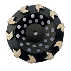7 inch Diamond Grinding Cup Wheel Grit 30/35 Arrow Segment for Concrete Epoxy Glue Mastic Paint and Coating Removal 5/8-11 Thread