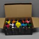 Nicpro 18 Colors Acrylic Glass Paint Set (8.45 oz, 250 ml) Large Bulk Enamel & Ceramic Painting Supplies Kit for Bottle Glass Jars Windows with Sponge & Art Knife, Opaque Gloss Finish