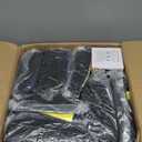 Realspring 12 Pcs Inflatable Bean Bag Chairs for Adults with Electric Air Pump, Blow up Couch Folding Portable Inflatable Couch Lazy Sofa for Outdoor Movie Nights Camping Room (Black)