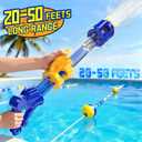 2pcs Water Guns for Kids Adults Toddler, High-Capacity Water Squirt Gun Toy, Summer Fun Water Toys for Pool Outdoor Beach Games, Water Blaster for Ages 4-8 8-12 Boys Backyard Party Play