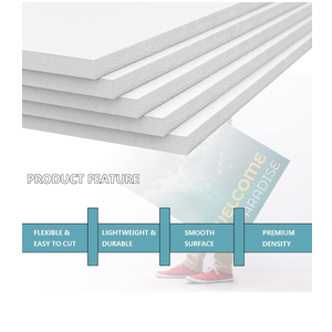 12 Pcs White Foam Boards, 15.7×23.6" Foam Cord Boards, High-Density Polystyrene Foam Sheets, Craft Foam Blocks, Sculpting Foam Panels for DIY Art Projects, Presentation, Signage