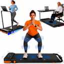 JAGJOG Walking Pad with Vibration & Incline Fat Burning, Under Desk Treadmill for Home Office, Quiet 2.5HP Folding Treadmill with LED Display Tracking, No Assembly