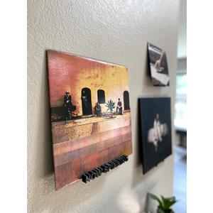 Now Spinning Vinyl Record Wall Mount Display/Shelf | Hang Albums Without Wall-Damage | Perfect for Office, Home, Dorms, and Apartments (Now Spinning + 2 Mounts, White)