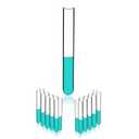 45ml Glass Round Bottom Test Tubes, Thickness 1.0-1.2, 20x200mm, Pack of 20, IN-TTG25