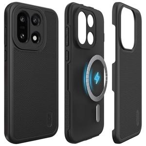 TUDIA MergeGrip [Magsafe Compatible] for OnePlus 15 5G Case (2025) - [Military Grade Drop Tested] Dual Layer Shockproof Slim Rugged Heavy Duty Tough Protective Phone Case Cover - Black