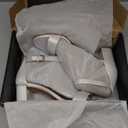 Naturalizer Womens Vera Sandal Pearl White Satin 8.5 M