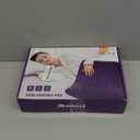 Heating Pad for Back, Neck & Shoulder Pain Relief, 17"x33" Electric Moist/Dry Heat Pad, 6 Heat & 4 Timer Settings, Auto Shut-Off, Machine Washable, Gifts for Valentine's Day, Women, Mom, Wife (Purple)