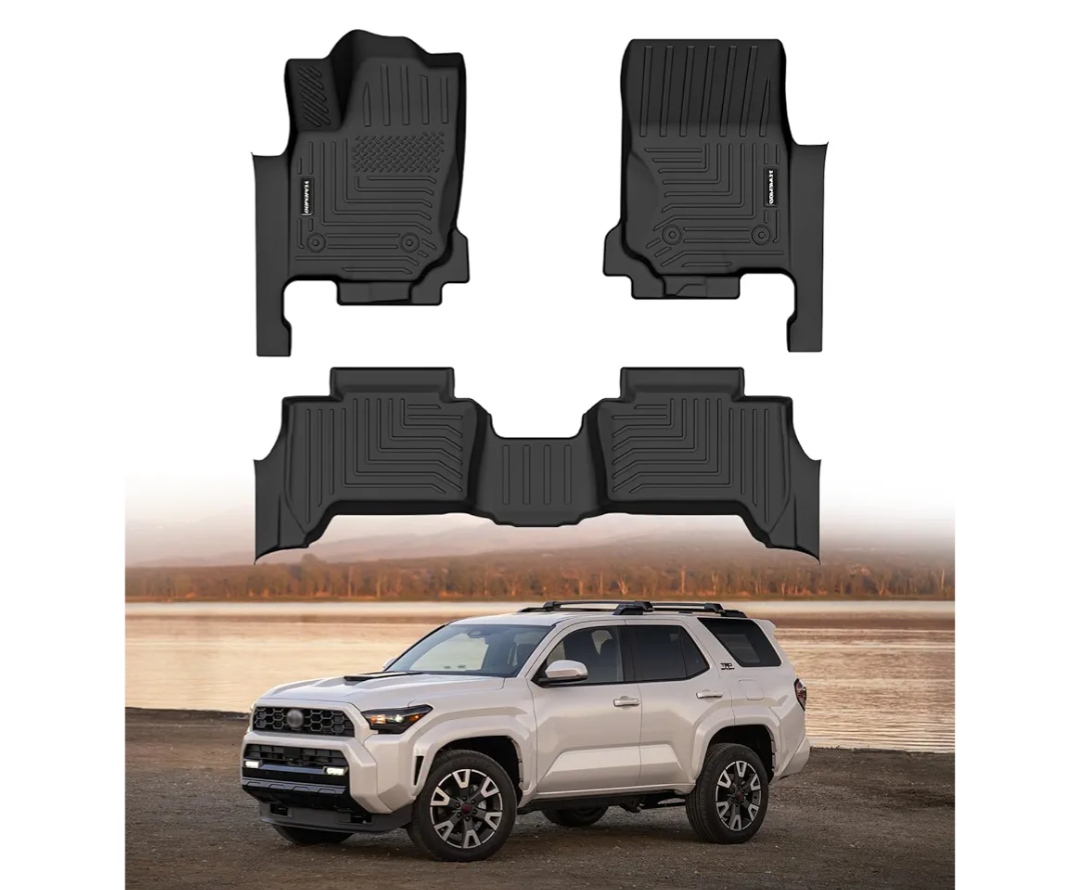 Floor Mats for 2026 2025 Toyota 4Runner Fuel 5 Seats (Not for Hybrid/EV) All Weather Floor Liners TPE Rubber Fit for Toyota 4-Runner 2025 2026 Anti-Slip Full Set Automobile Mats Accessories