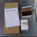 Bathroom Frameless Shower Door 28" W*72" H, 5/16"(8mm) Clear Tempered Glass Hinged Shower Door with Seal Strip and Handle, Brushed Silver Clamps