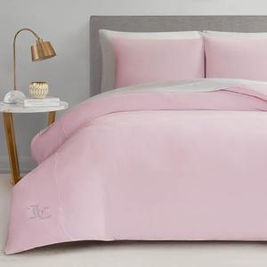 Juicy Couture Marshmallow Pink Velour Twin/Twin XL Comforter Set - 2 Piece Luxury Bedding Ensemble