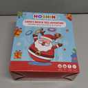 Christmas Games for Family Party, Inflatable Santa Reindeer Ring Toss Game and Wobbling Punching Bag, Fun Christmas Games for Kids and Adults Also Great for Holiday Decoration