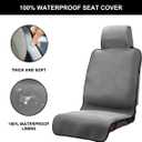 Waterproof Seat Cover, Upgraded Sweat Carseat Protector, Perfect for Universal Anti-Slip Car Truck SUV Seat, Ideal for Surfing Yoga Gym Workout, Grey
