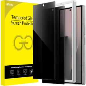 JETech Front Privacy Screen Protector for Samsung Galaxy Z Fold 7 2025, Anti-Spy Tempered Glass Film with Easy Installation Tool, Case-Friendly, 2-Pack