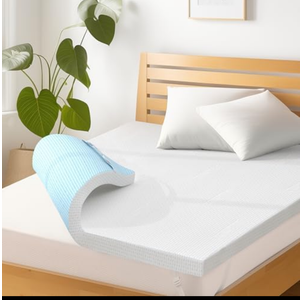 Subrtex Mattress Topper, Memory Foam Mattress Topper, Gel-Infused Memory Foam Topper for Side Stomach Sleepers, Breathable Bed Toppers (3 Inch, Cal King)
