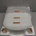 NestOrganix Makeup Organizer Skincare Organizers - Cosmetic Display Cases with Transparent Cover, SkinCare Organizers for Bathroom Countertop, Bedroom Vanity Desk, Lipstick Organizer, White