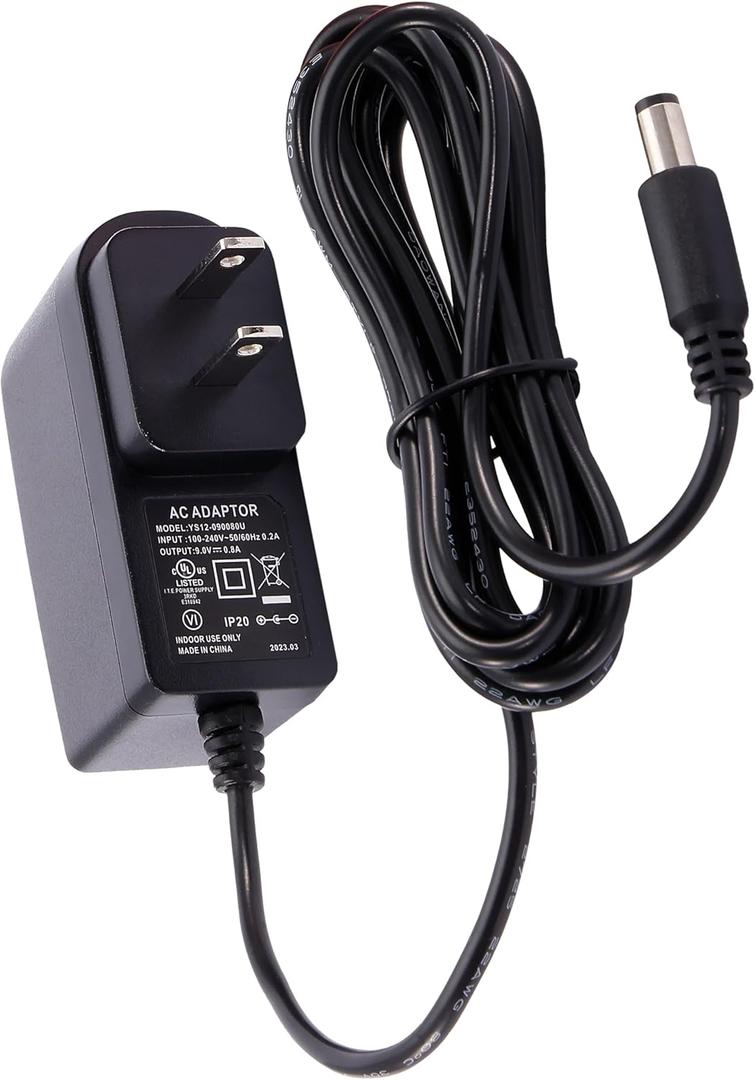 D'Addario Accessories PW-CT-9V DC Power Adapter  Pedalboard Supply - For Pedal Board and Other Devices Requiring 9V  800mA Max Current